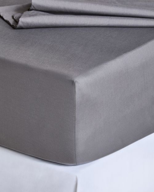 Luxury Percale Fitted Sheet 180 Thread Count - King Size