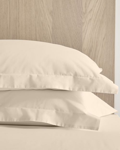 Non Iron Percale Oxford Pillowcase 180 Thread Count - Pack Of 2