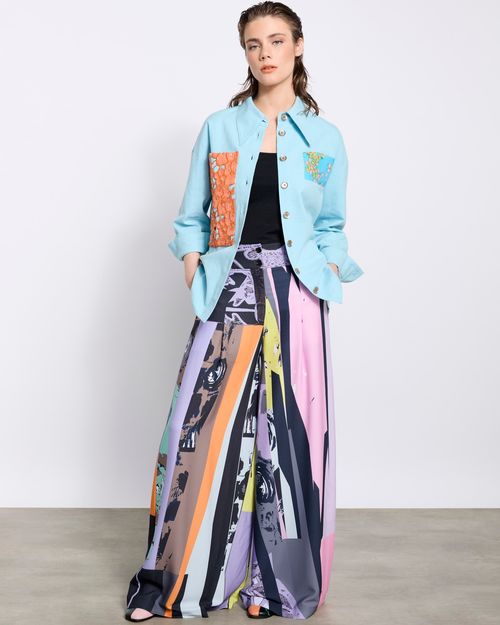 Joanne Hynes The 'Broken Roses' Printed Palazzo Pants