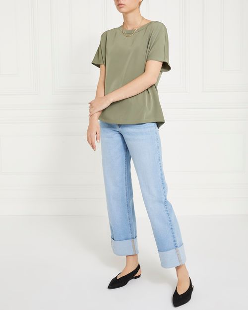 Gallery Short Sleeve Shell Top