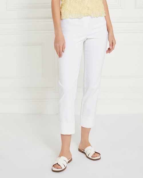Gallery 7/8 Turn Up Crop Trousers