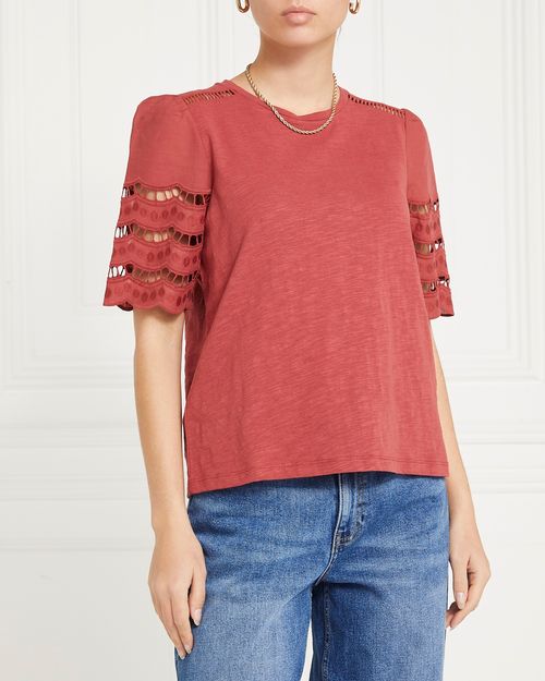 Gallery Cotton Broderie T-Shirt