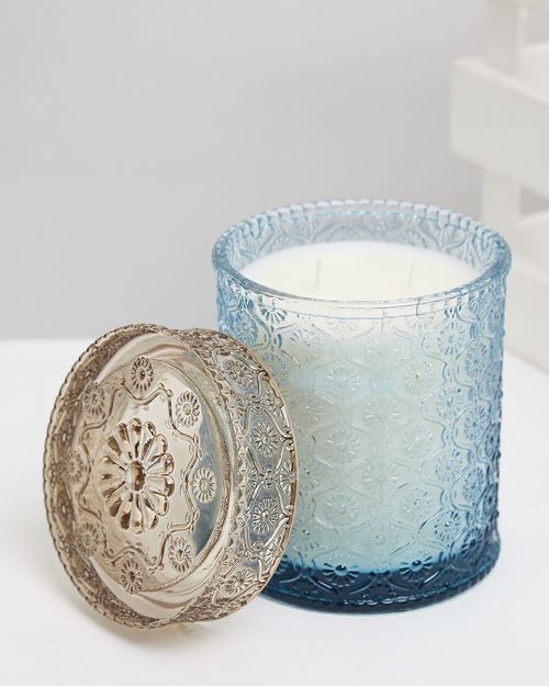 Carolyn Donnelly Eclectic Lrg Glass Lid Candle