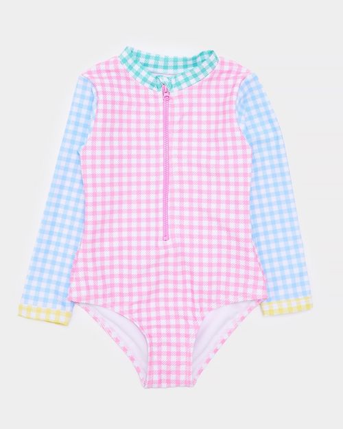 Gingham Swimsuit (6 Months-6 Years)