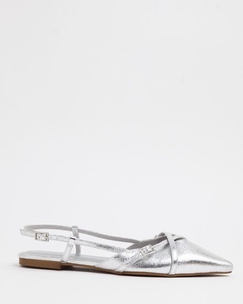 Savida Strappy Slingback Flat Shoe