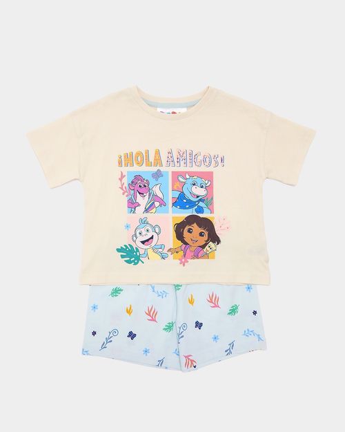 Dora Short Pyjama Set (18 Months-6 Years)