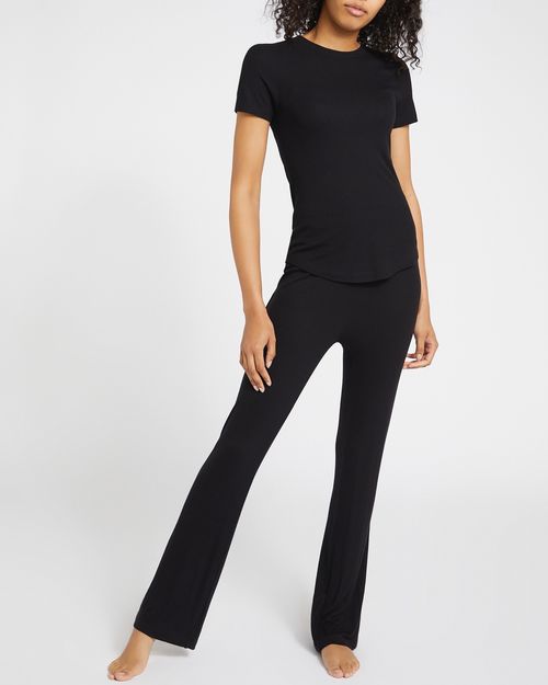 Rib Short Sleeve T-Shirt