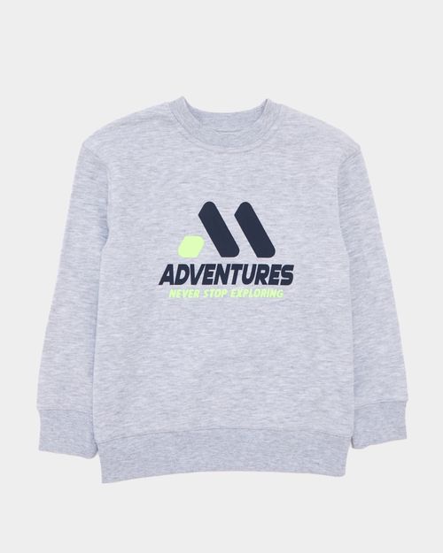 Printed Crew Neck Sweatshirt (2-14 Years)