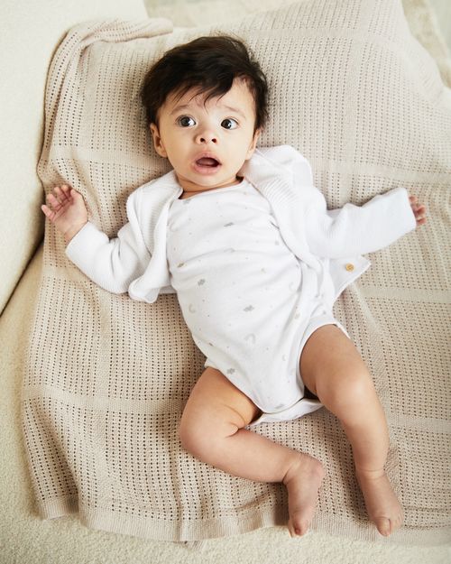 White Cardigan (Newborn-12 Months)