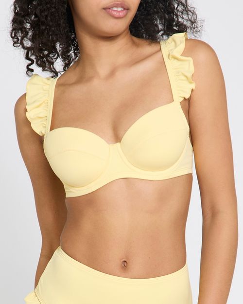 Frill Padded Cup Bikini Top