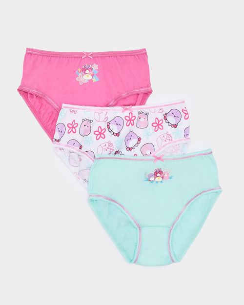 Squishmallow Briefs - Pack Of 3 (5-13 Years)