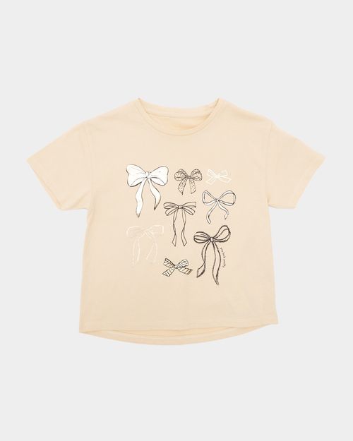 Printed Curved Hem T-Shirt (2-14 Years)