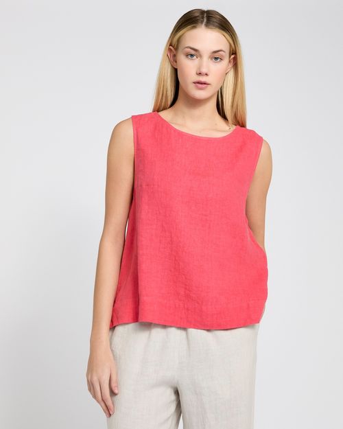 Carolyn Donnelly The Edit Sleeveless Linen Top