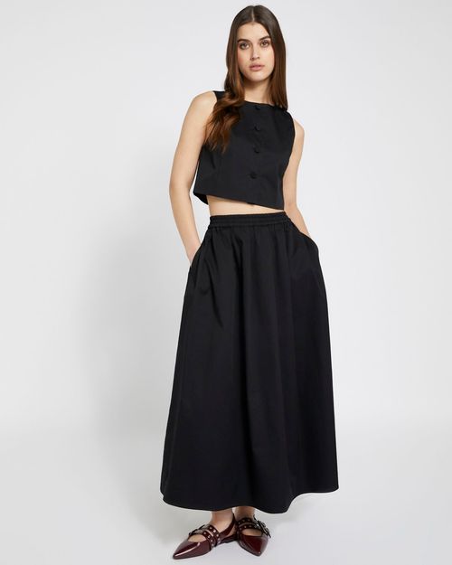 Savida Button Crop Top Co-Ord