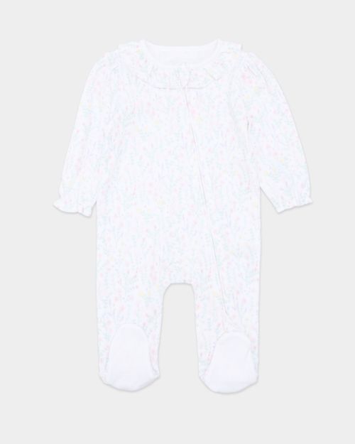 Floral Collar Sleepsuit (Newborn-12 Months)