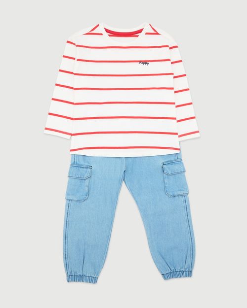Top And Jeans Set (6 Months-5 Years)