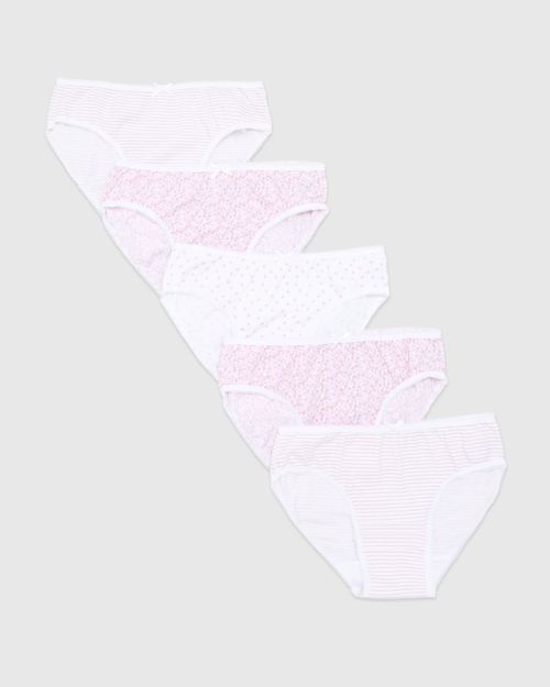 Girls Briefs - Pack Of 5 (2-14 Years)
