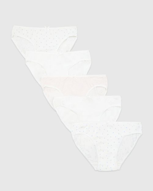 Girls Briefs - Pack Of 5 (2-14 Years)