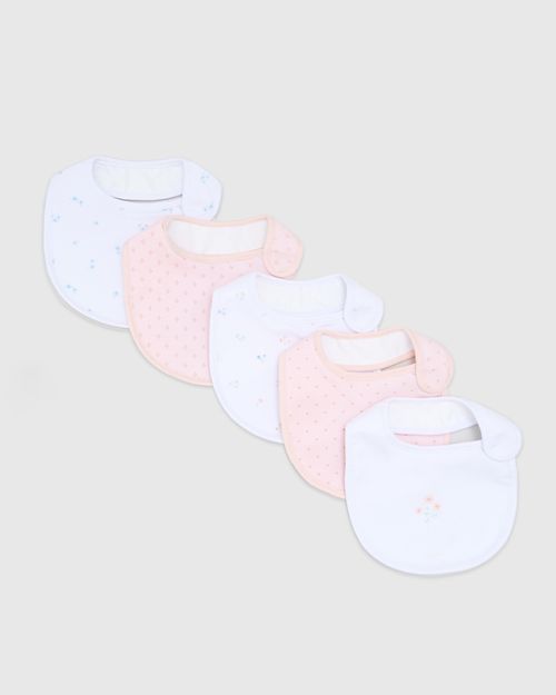Floral Bibs - Pack Of 5