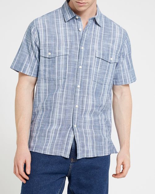 Double Pocket Stripe Shirt