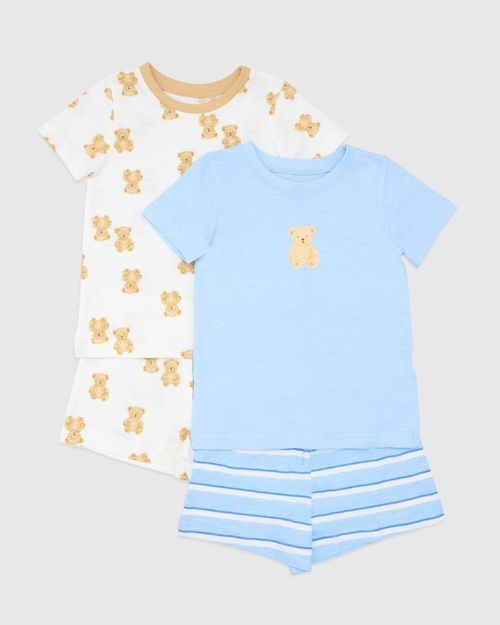 Short Pyjama Set - Pack Of 2 (6 Months-4 Years)