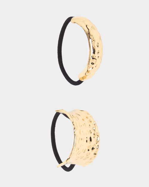 Embossed Hair Ties - Pack Of 2