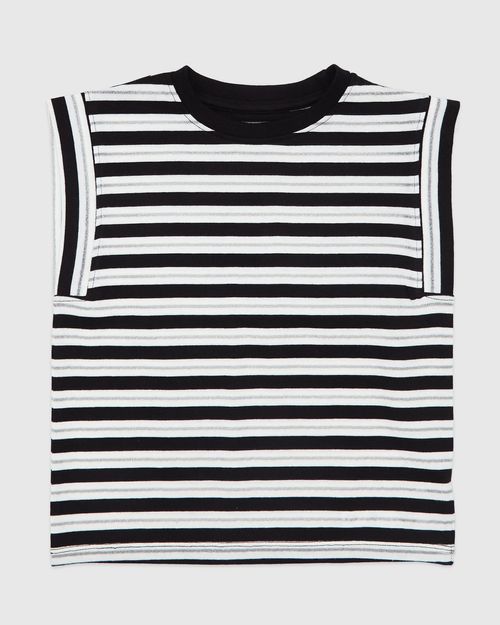 Lurex Sleeveless T-Shirt (2-14 Years)