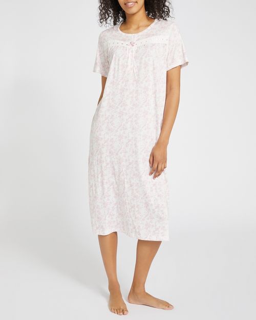 Cotton Modal Lace Nightdress