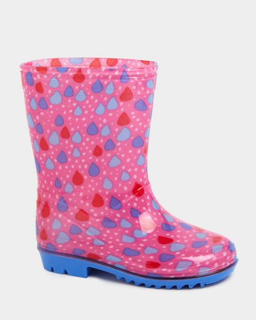 Girls' PVC Wellie (Size 4 Infant-2)