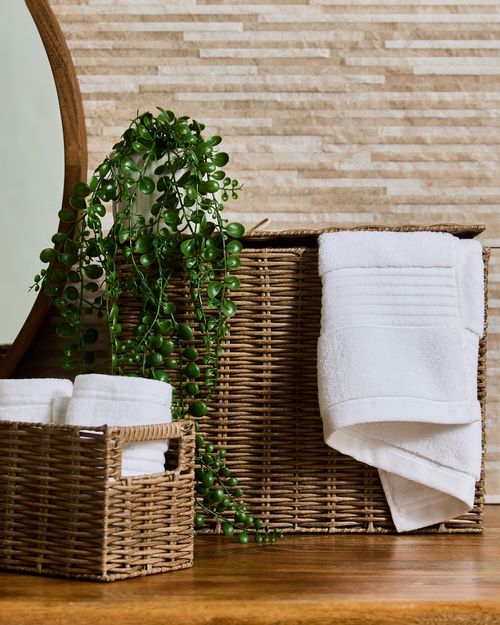 Woven Storage Basket With Handles
