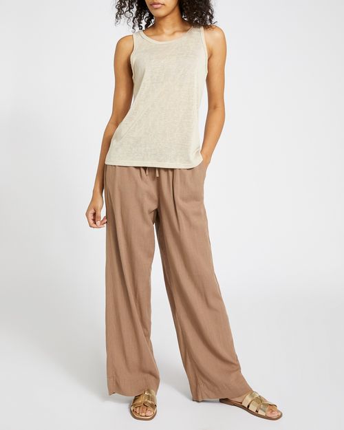 Linen Look Vest