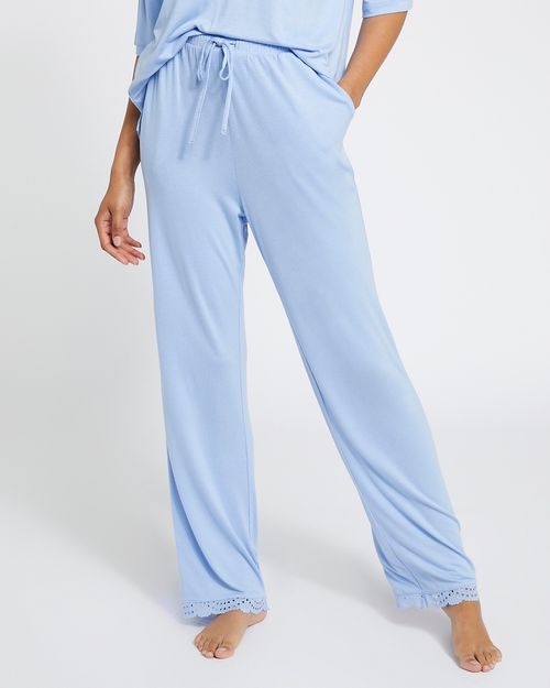 Straight Leg Lace Pyjama Pants
