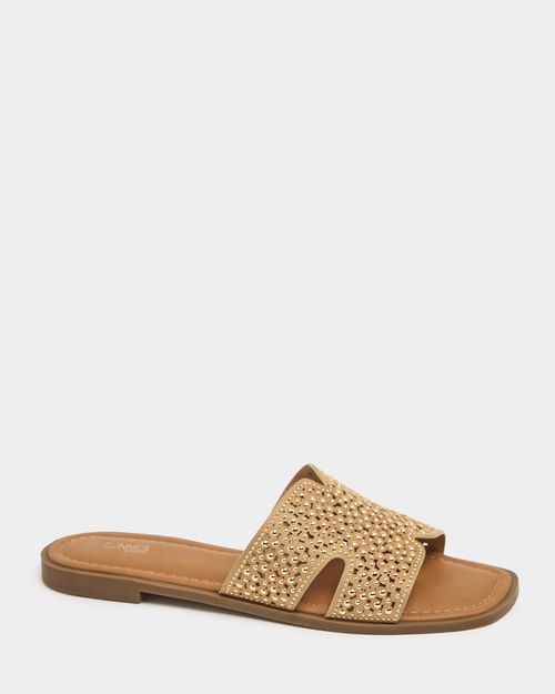 Beaded Slider Sandals