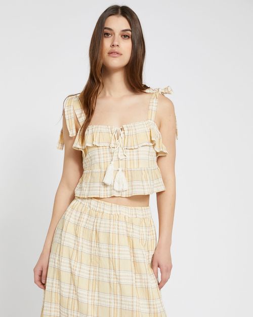 Savida Bailey Check Top