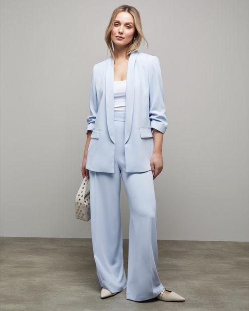 Crepe Wide Leg Trousers