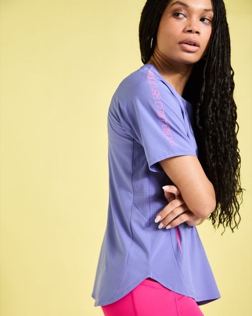 Helen Steele Purple Reflective Performance Tee