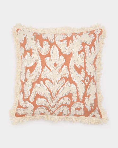 Paul Costelloe Living Fringe Embroidered Cushion