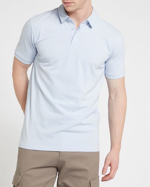 Slim Fit Stretch Pique Polo Shirt
