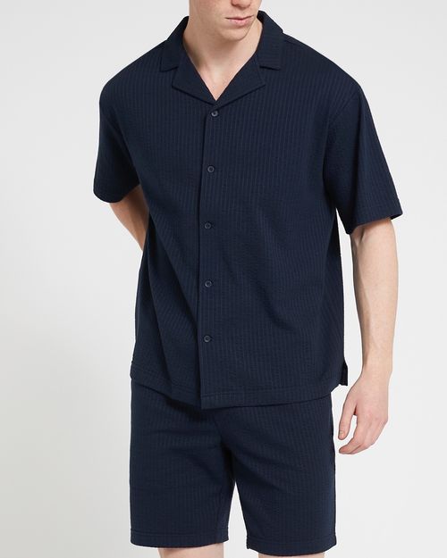 Seersucker Polo Shirt