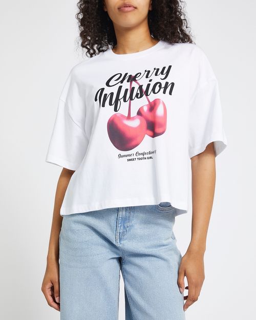 Drop Shoulder Boxy Graphic T-Shirt