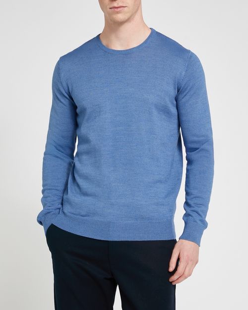Merino Blend Crew Neck Jumper