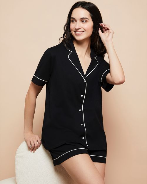Cotton Revere Shorts Pyjama Set