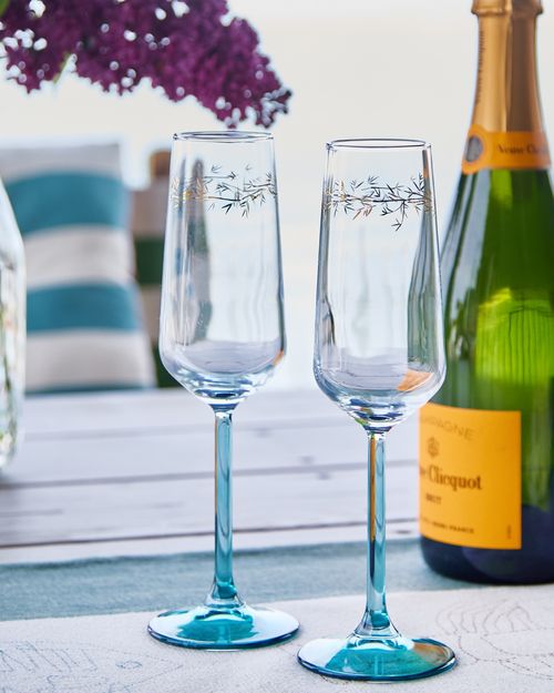 Carolyn Donnelly Eclectic Printed Champagne Flute