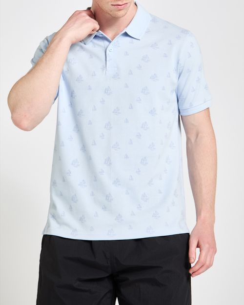 Print Pique Polo
