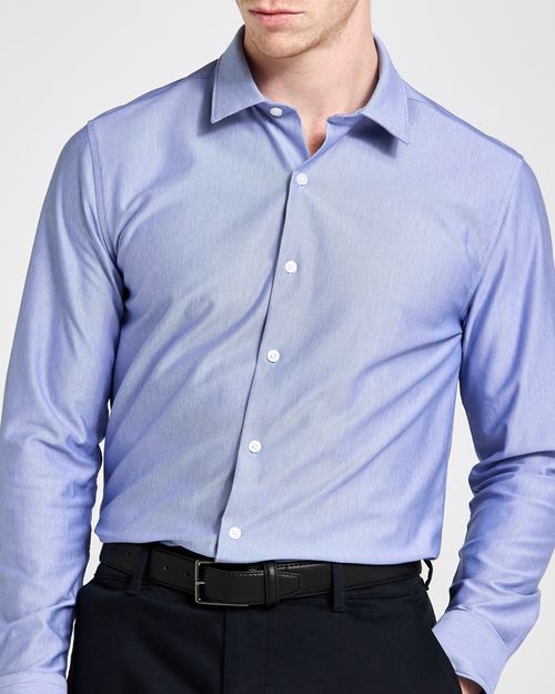 Tailored Fit Long Sleeved Knitted Stretch Shirt