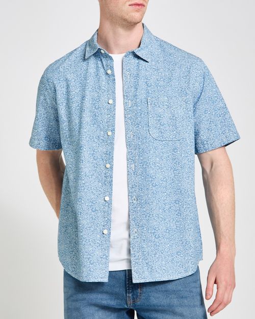 Printed Crosshatch Shirt