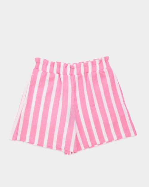 Crinkle Stripe Shorts (2-14 Years)