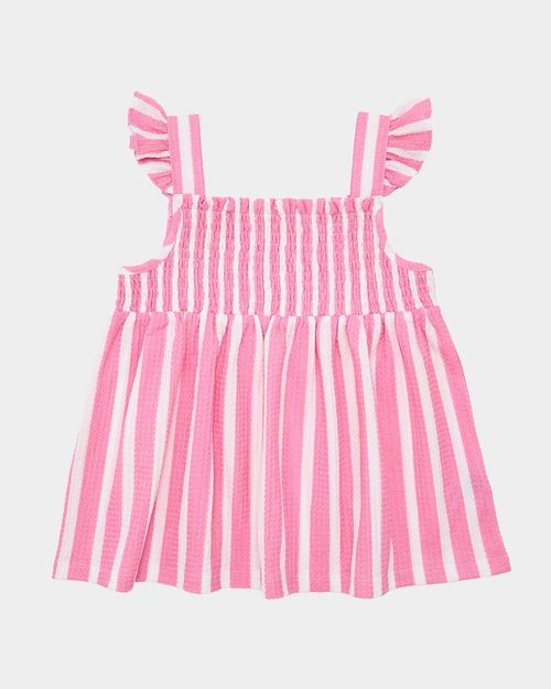Crinkle Stripe Top (2-14 Years)