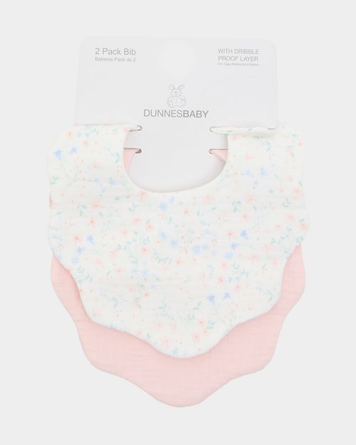 Scallop Bibs - Pack Of 2