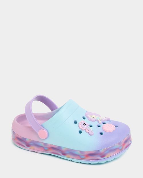 Girls Mermaid Light Up Clogs (Size 6 Infant-12)